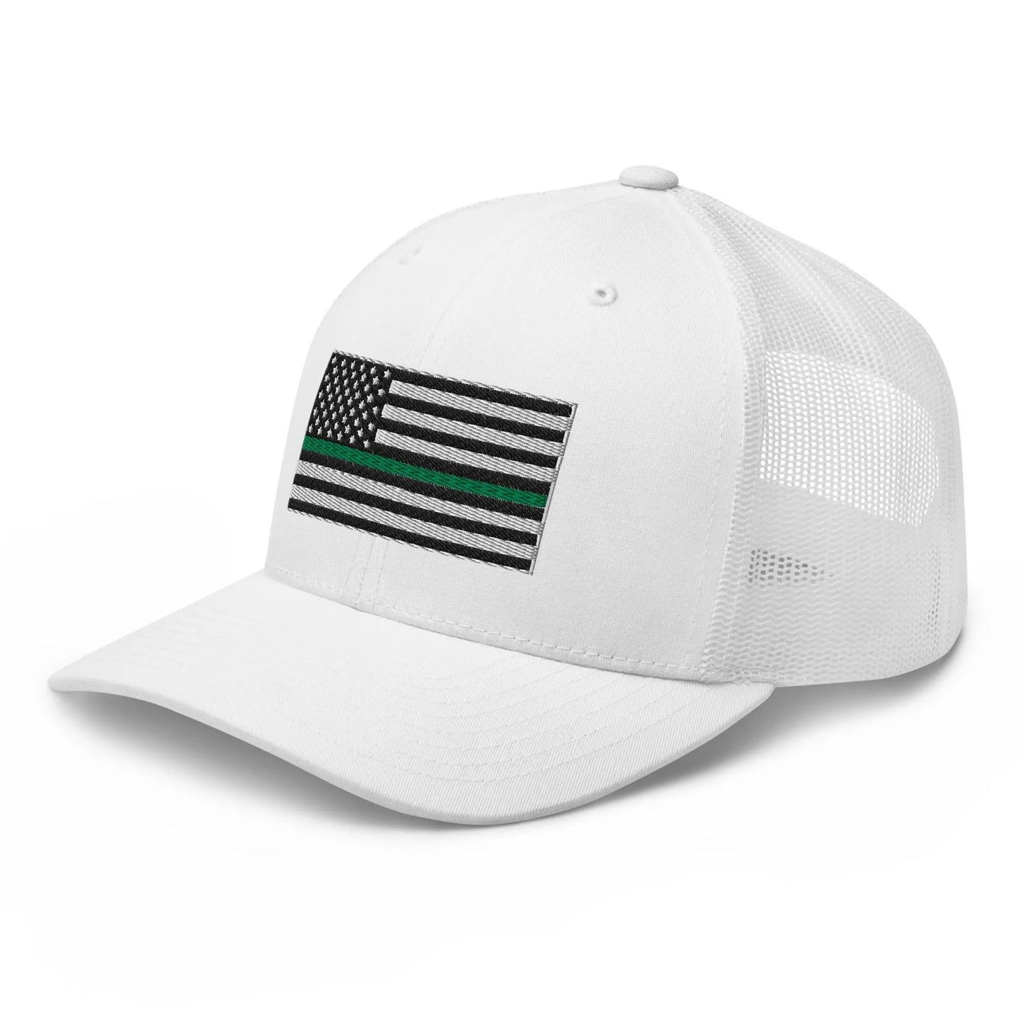 Hats  Snapback Custom Trucker Hats Thin Green Line Flag for Men & Women Infidel Collective