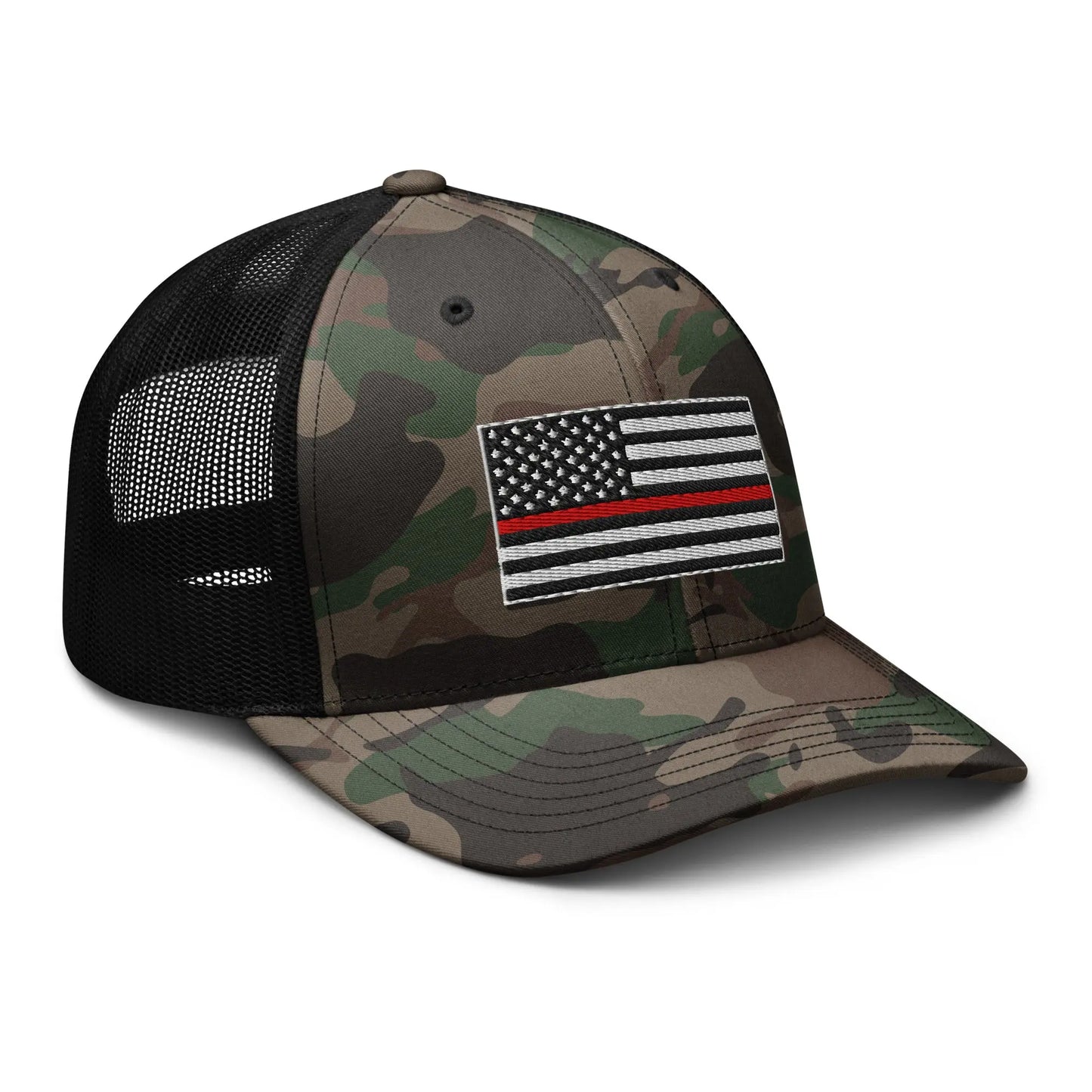 Hats  Snapback Custom Trucker Hats Thin Red Line Camo Flag for Men & Women Infidel Collective