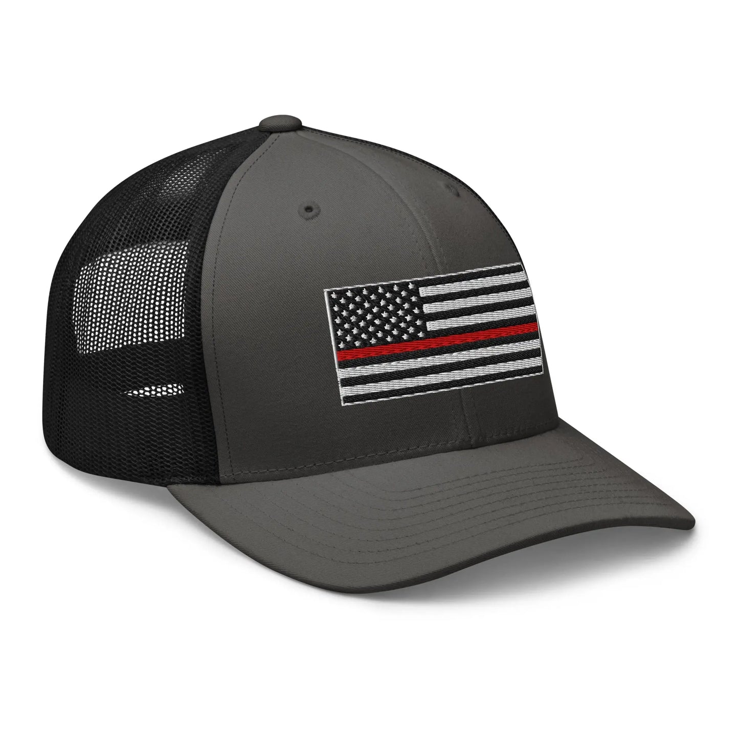Hats  Snapback Custom Trucker Hats Thin Red Line Flag for Men & Women Patriotic Cap Infidel Collective