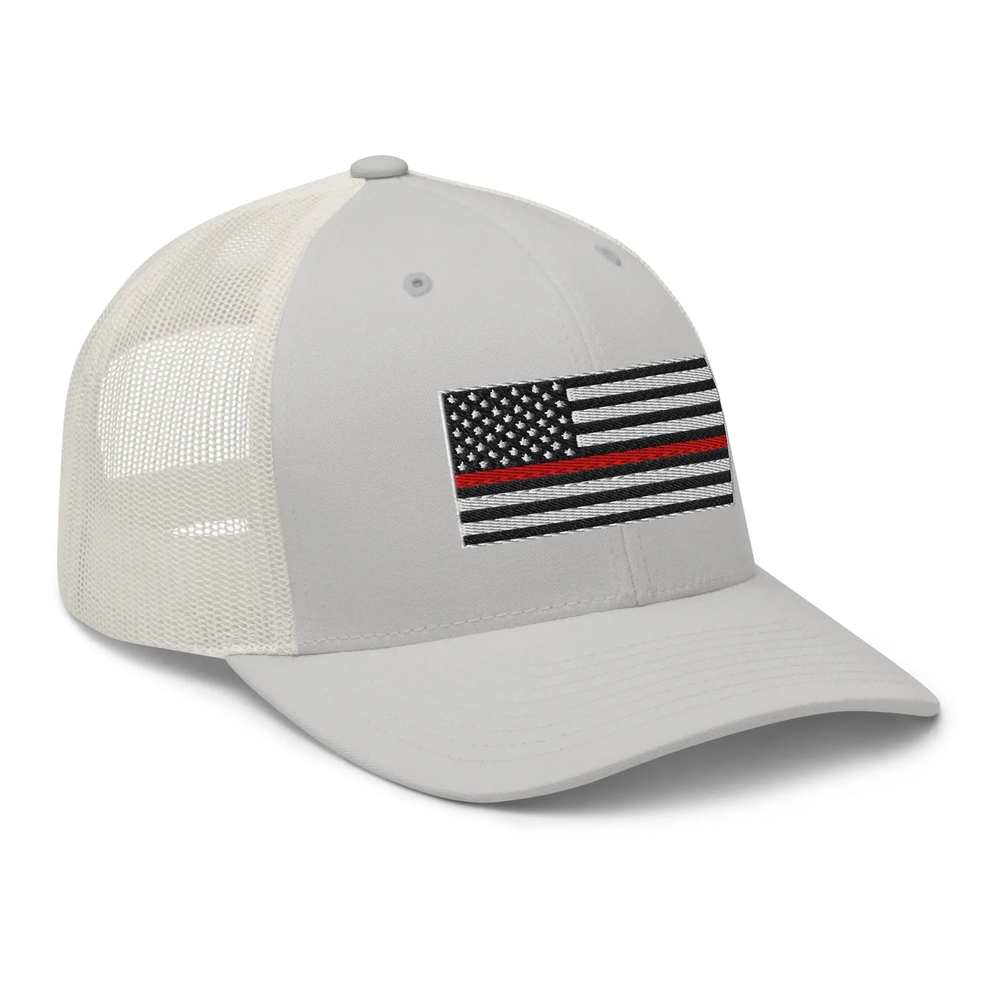 Hats  Snapback Custom Trucker Hats Thin Red Line Flag for Men & Women Patriotic Cap Infidel Collective