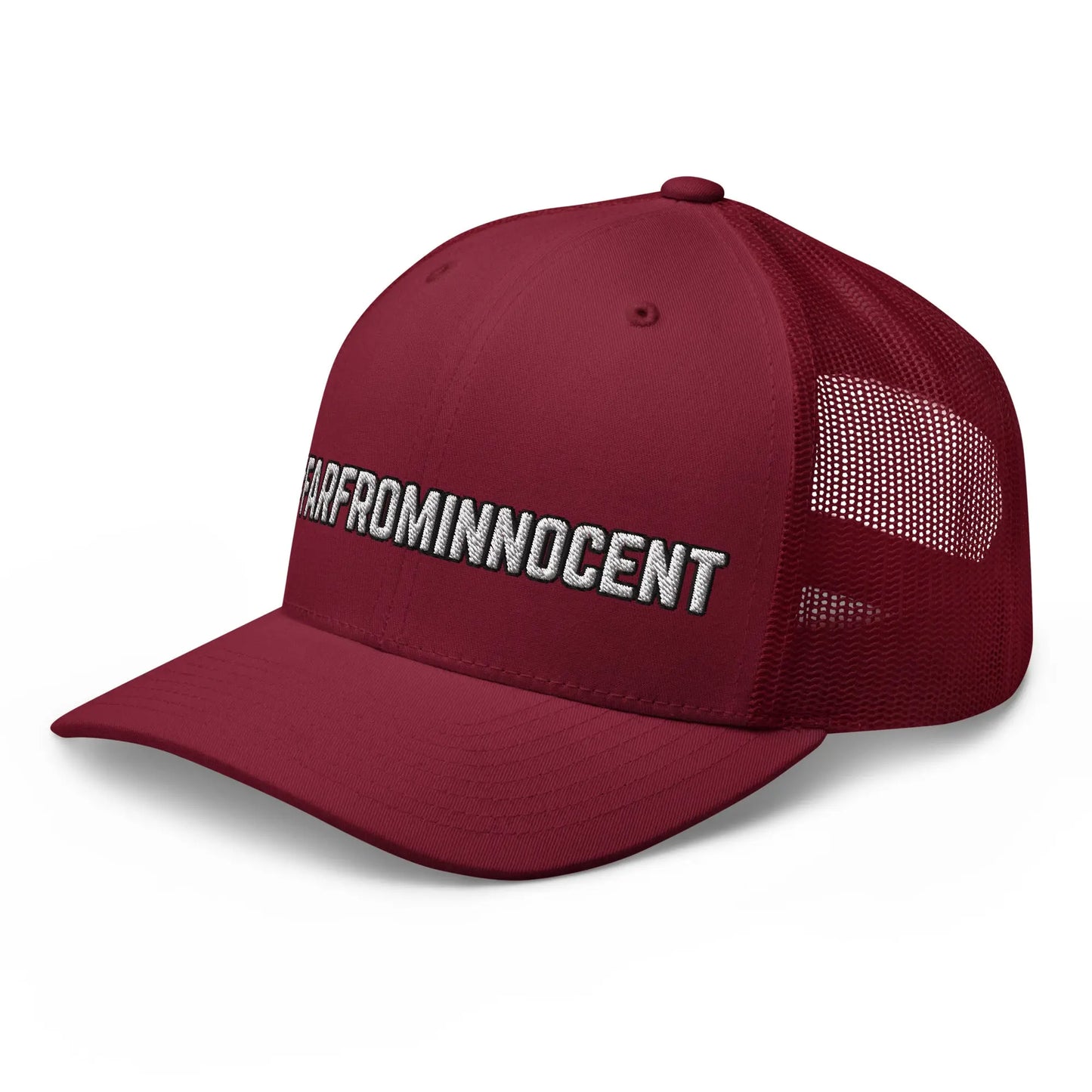 Hats  Snapback Custom Trucker Hats #FARFROMINNOCENT Funny Cap for Men & Women Infidel Collective