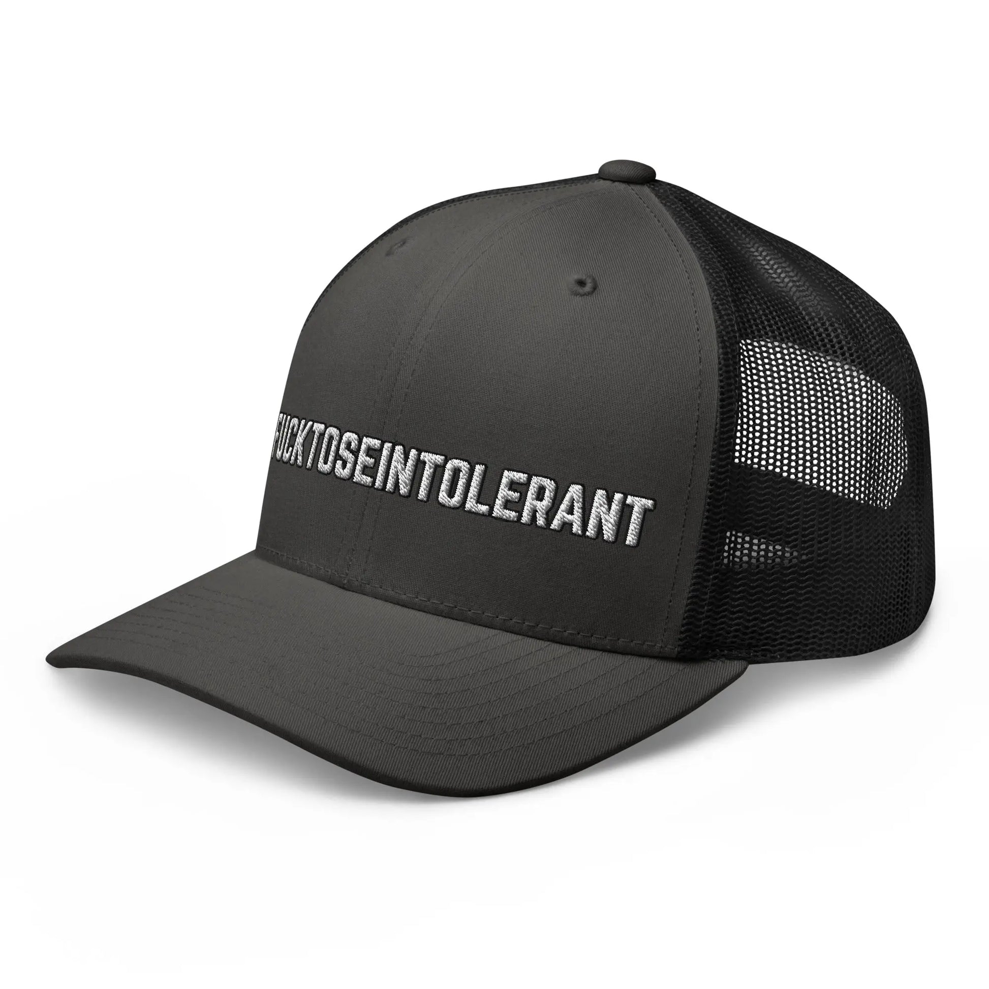 Hats  Snapback Custom Trucker Hats #FUCKTOSEINTOLERANT NSFW Humor for Men & Women Infidel Collective