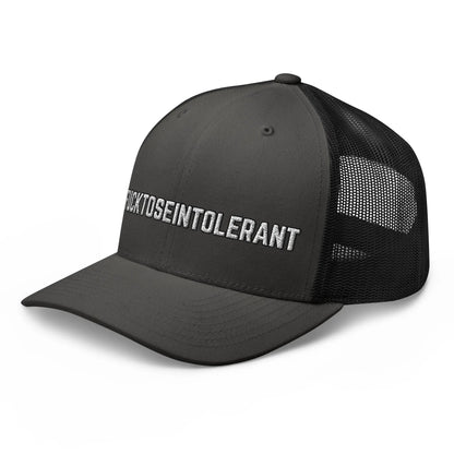 Hats  Snapback Custom Trucker Hats #FUCKTOSEINTOLERANT NSFW Humor for Men & Women Infidel Collective