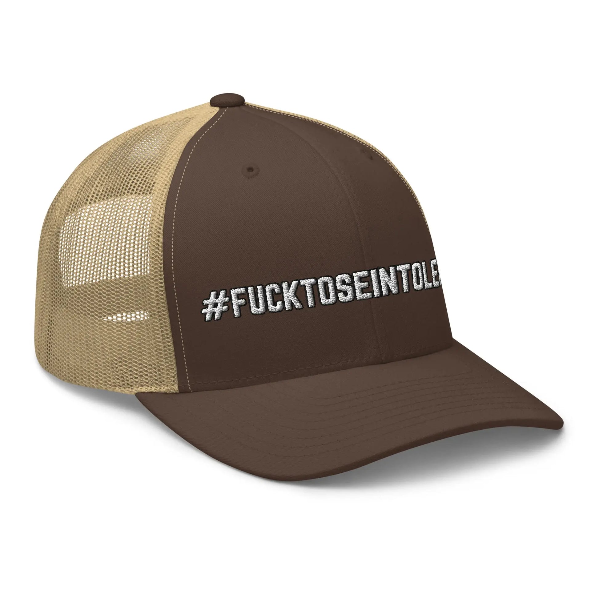 Hats  Snapback Custom Trucker Hats #FUCKTOSEINTOLERANT NSFW Humor for Men & Women Infidel Collective
