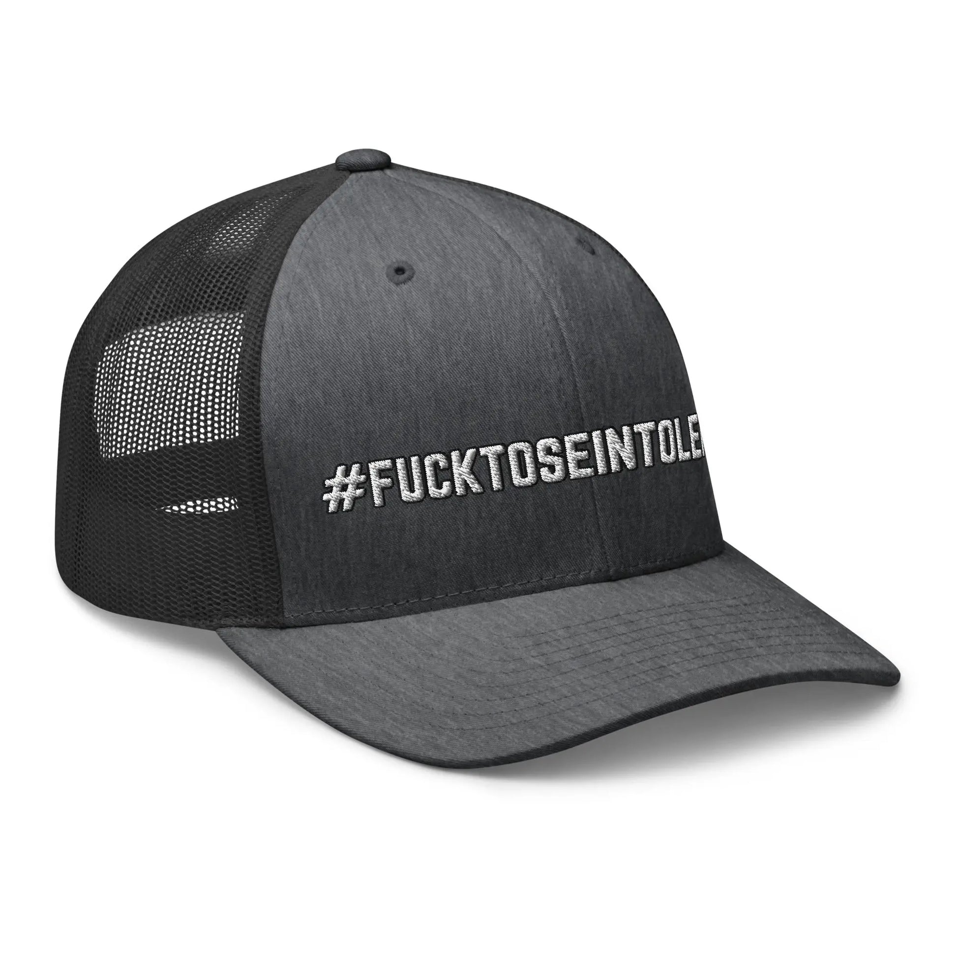 Hats  Snapback Custom Trucker Hats #FUCKTOSEINTOLERANT NSFW Humor for Men & Women Infidel Collective