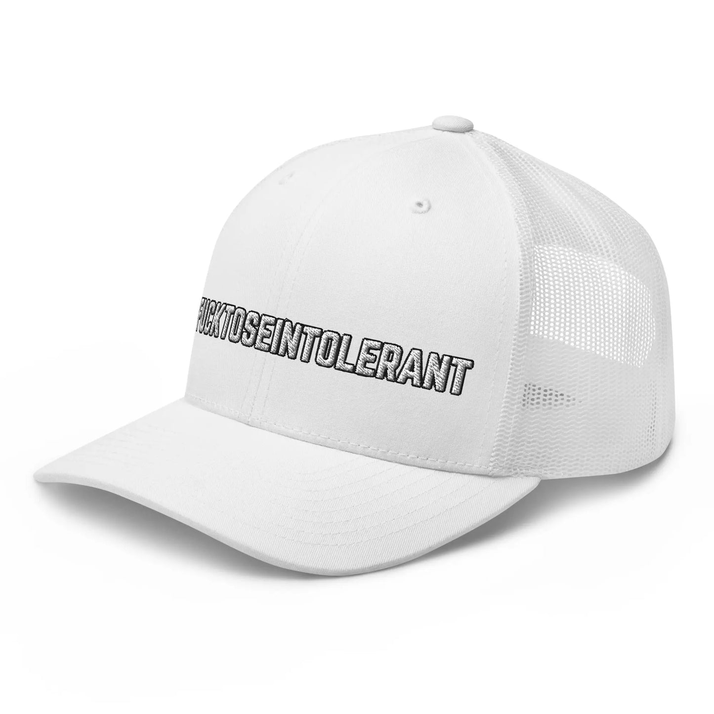 Hats  Snapback Custom Trucker Hats #FUCKTOSEINTOLERANT NSFW Humor for Men & Women Infidel Collective