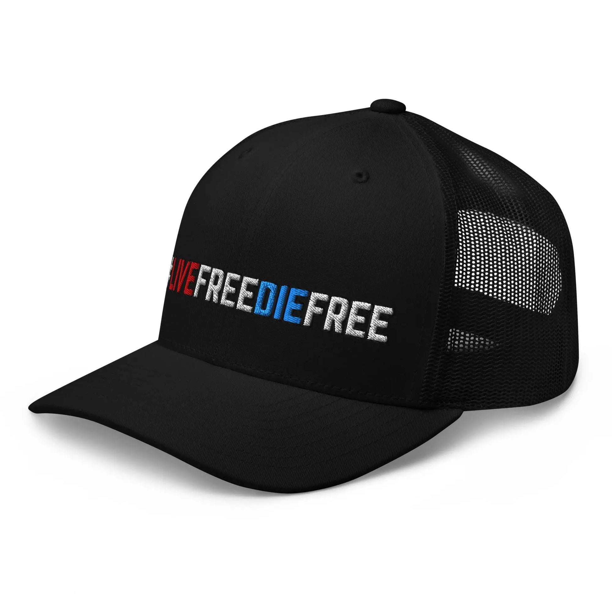 Hats  Snapback Custom Trucker Hats #LIVEFREEDIEFREE Patriotic Cap for Men & Women Infidel Collective
