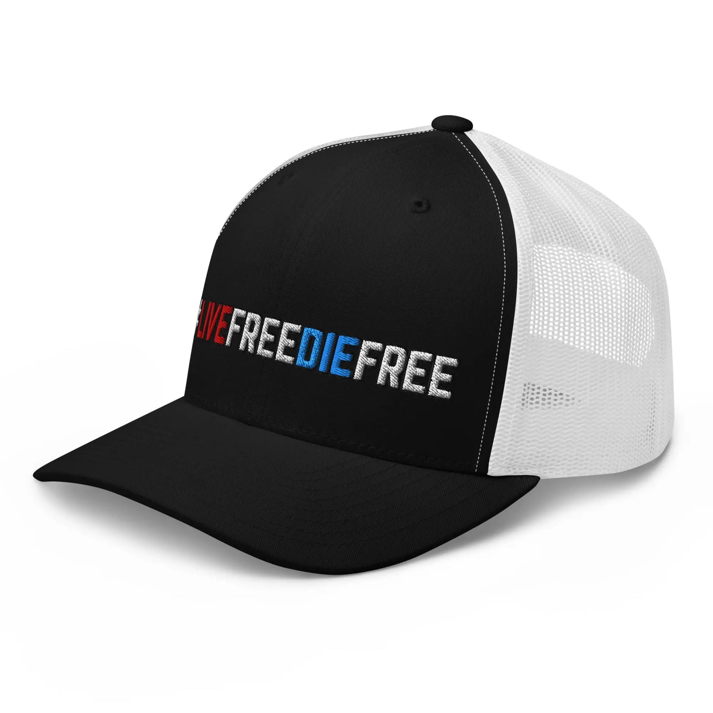 Hats  Snapback Custom Trucker Hats #LIVEFREEDIEFREE Patriotic Cap for Men & Women Infidel Collective