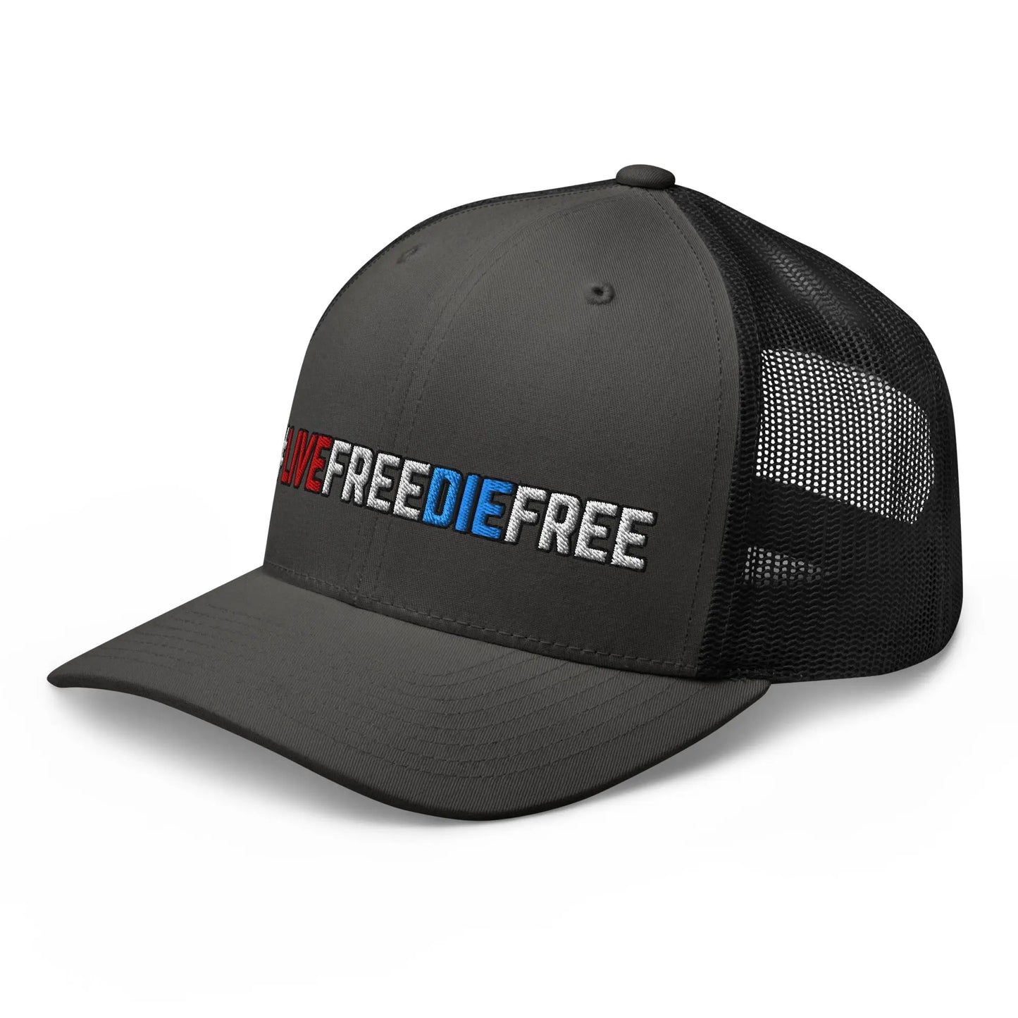 Hats  Snapback Custom Trucker Hats #LIVEFREEDIEFREE Patriotic Cap for Men & Women Infidel Collective