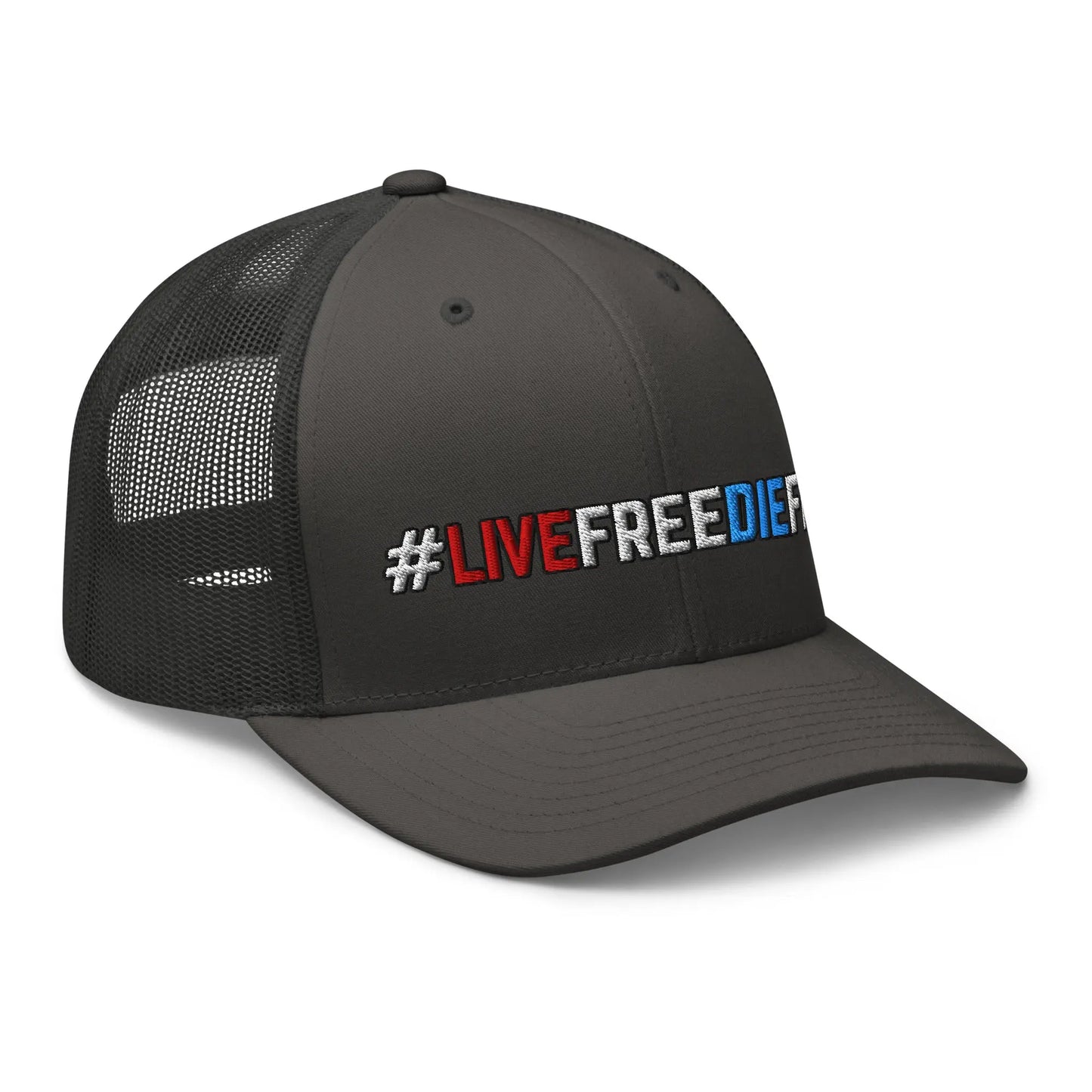 Hats  Snapback Custom Trucker Hats #LIVEFREEDIEFREE Patriotic Cap for Men & Women Infidel Collective