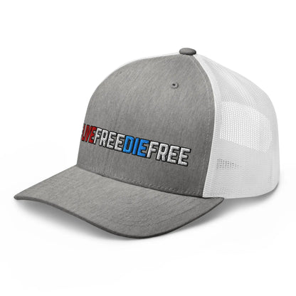 Hats  Snapback Custom Trucker Hats #LIVEFREEDIEFREE Patriotic Cap for Men & Women Infidel Collective