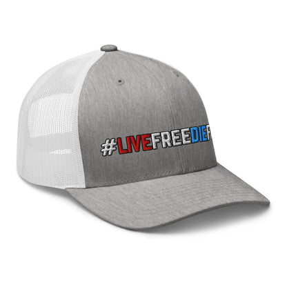 Hats  Snapback Custom Trucker Hats #LIVEFREEDIEFREE Patriotic Cap for Men & Women Infidel Collective