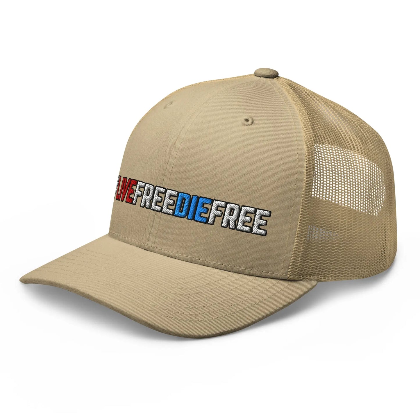 Hats  Snapback Custom Trucker Hats #LIVEFREEDIEFREE Patriotic Cap for Men & Women Infidel Collective