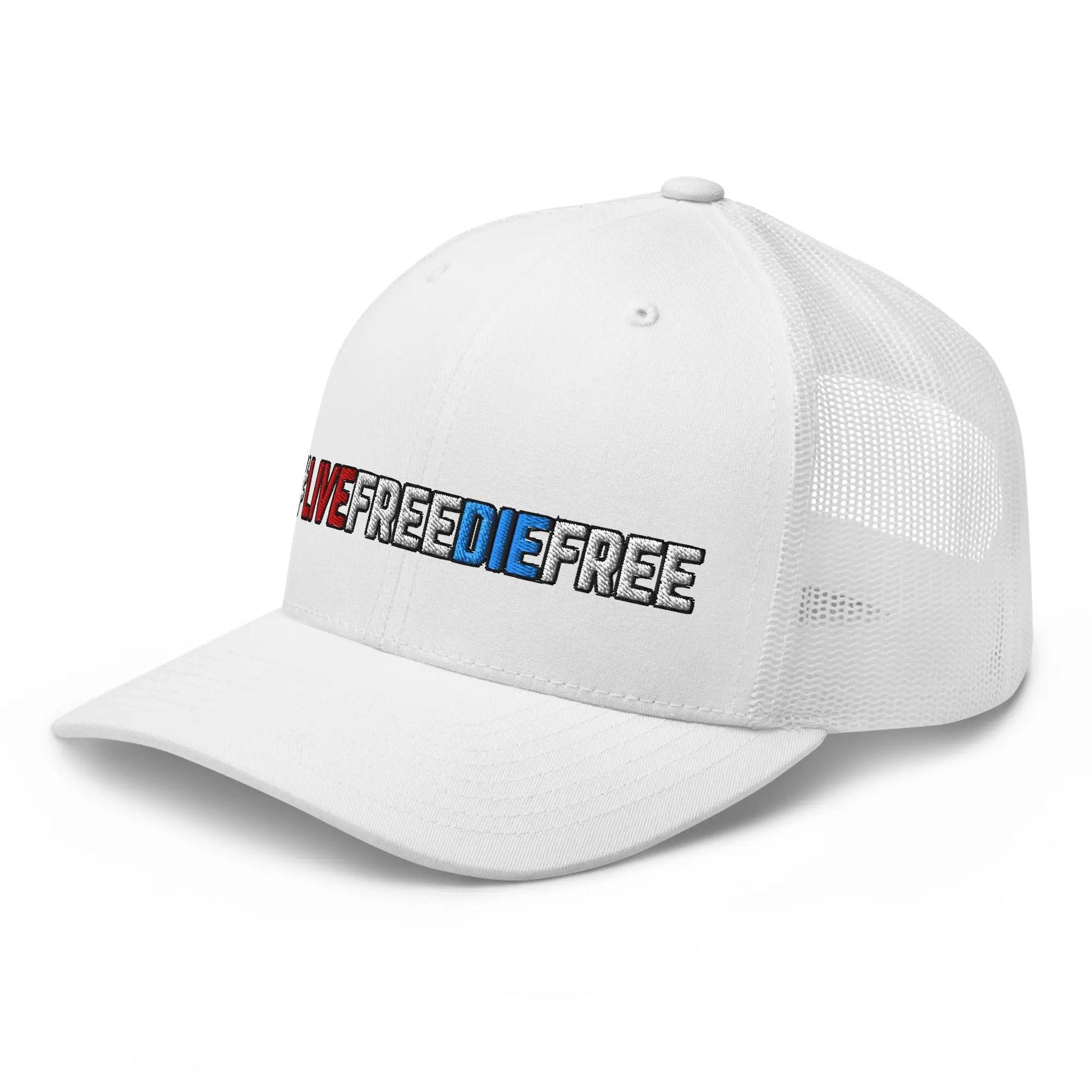 Hats  Snapback Custom Trucker Hats #LIVEFREEDIEFREE Patriotic Cap for Men & Women Infidel Collective