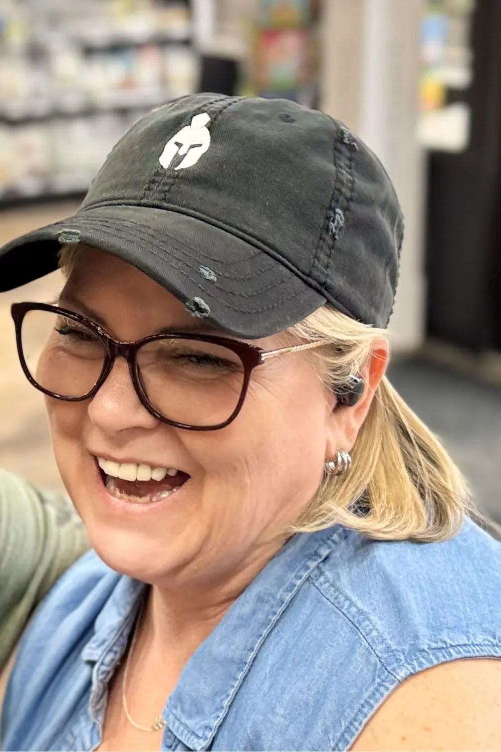 Hats  Spartan Helm Distressed Baseball Cap – Molon Labe Hat for Men & Women Infidel Collective