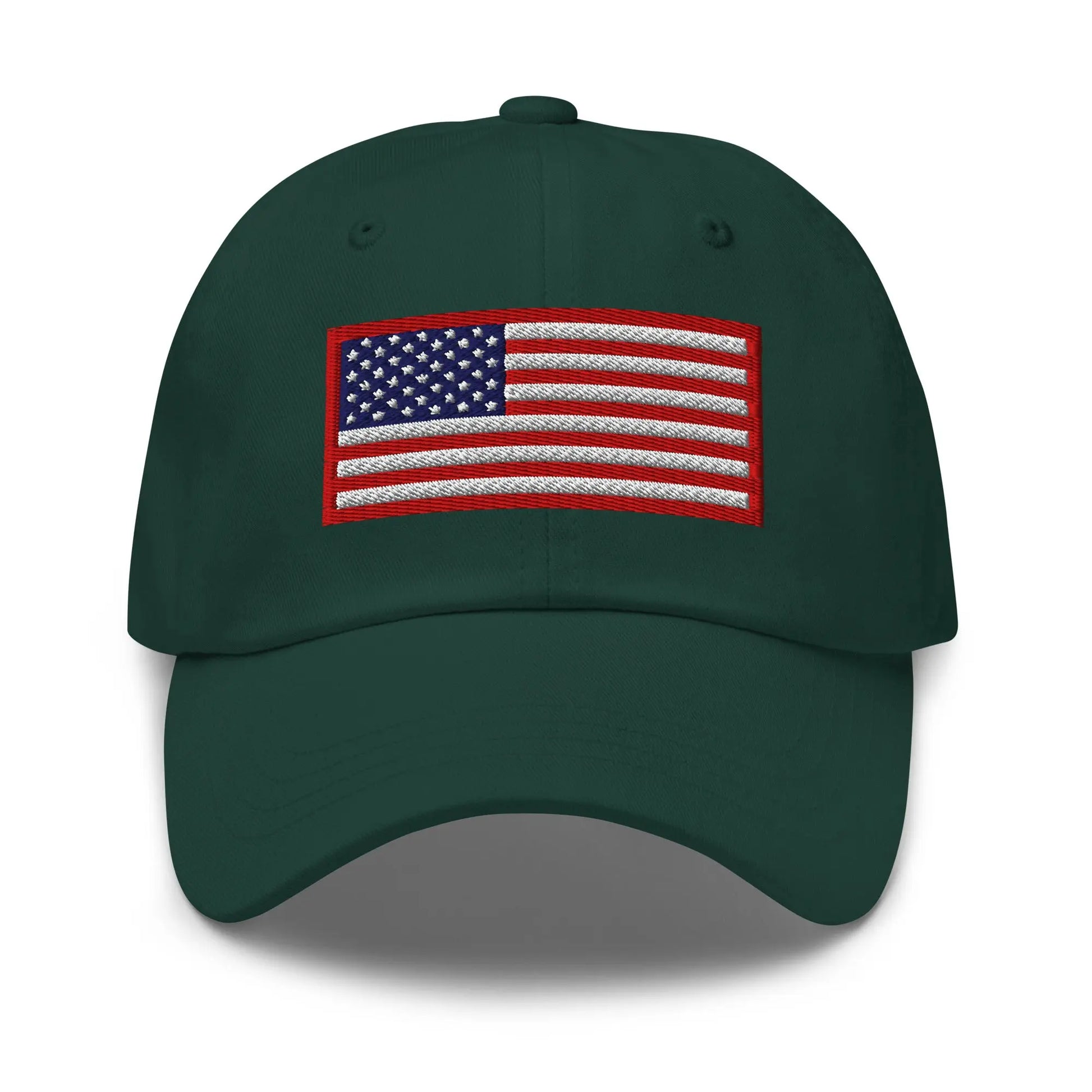 Hats Spruce Custom Ball Cap with Red White & Blue USA Flag Embroidered Hat Infidel Collective