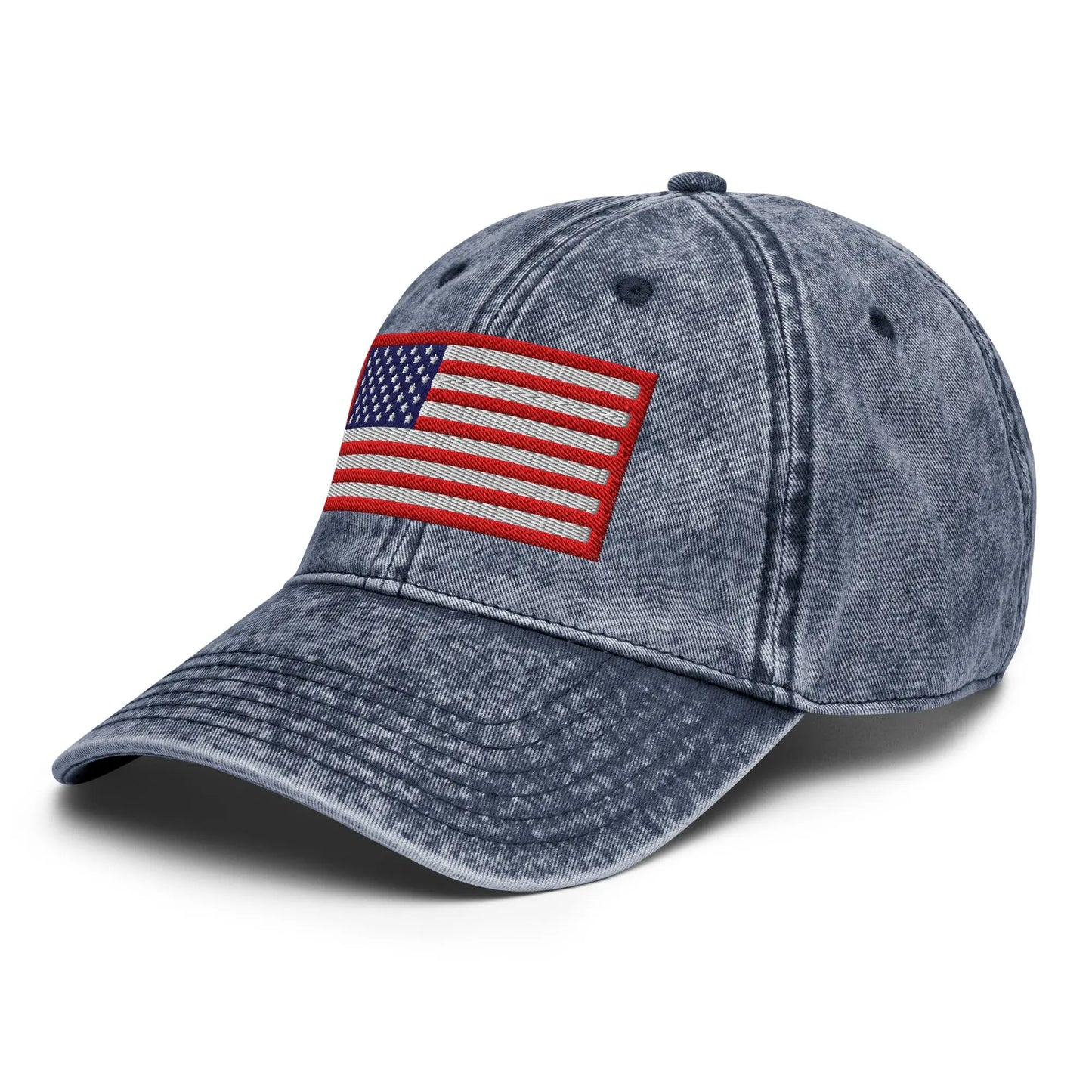 Hats  Vintage Baseball Hat USA Flag Old Glory – Red White & Blue Embroidered Hat Infidel Collective