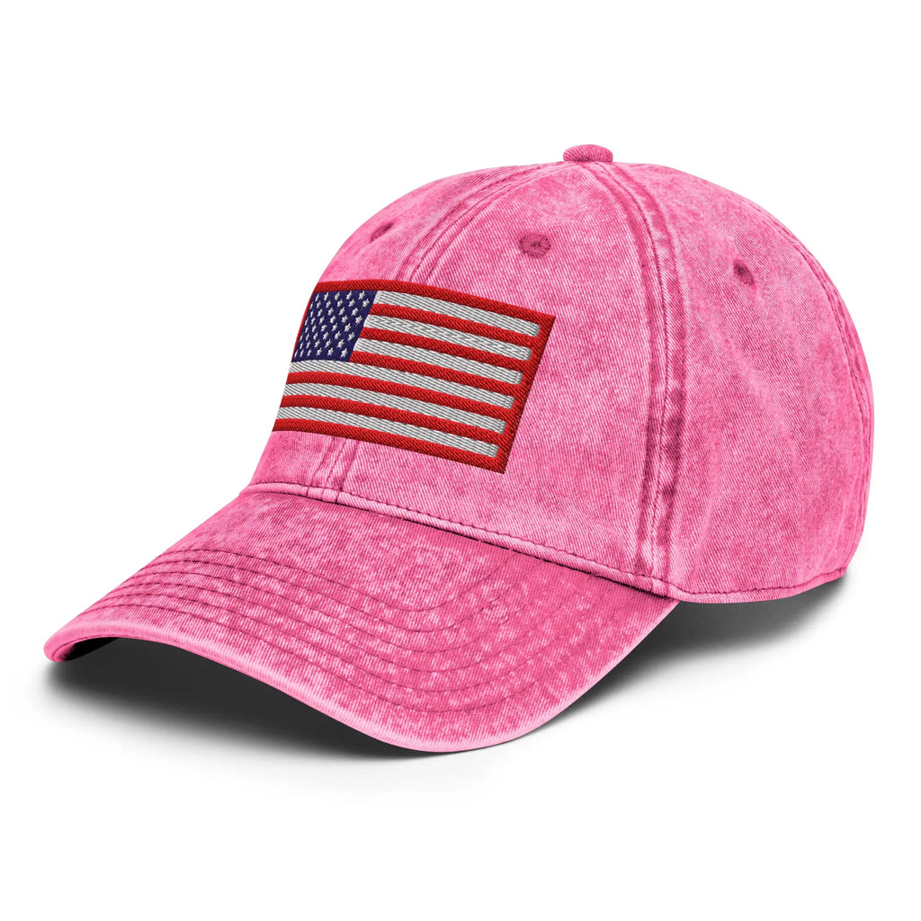 Hats  Vintage Baseball Hat USA Flag Old Glory – Red White & Blue Embroidered Hat Infidel Collective