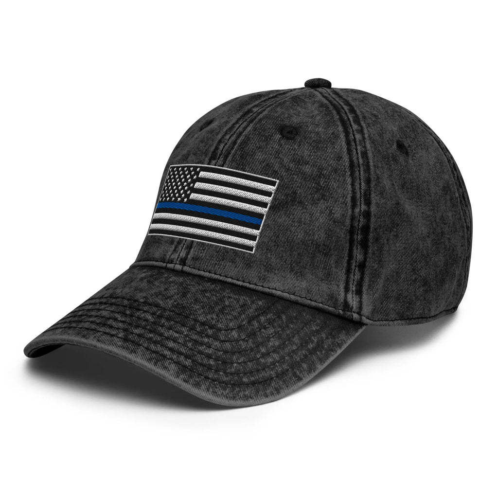 Hats  Vintage Otto Ball Cap with Back the Blue USA Flag Embroidered Infidel Collective