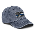 Hats  Vintage Otto Ball Cap with Back the Blue USA Flag Embroidered Infidel Collective
