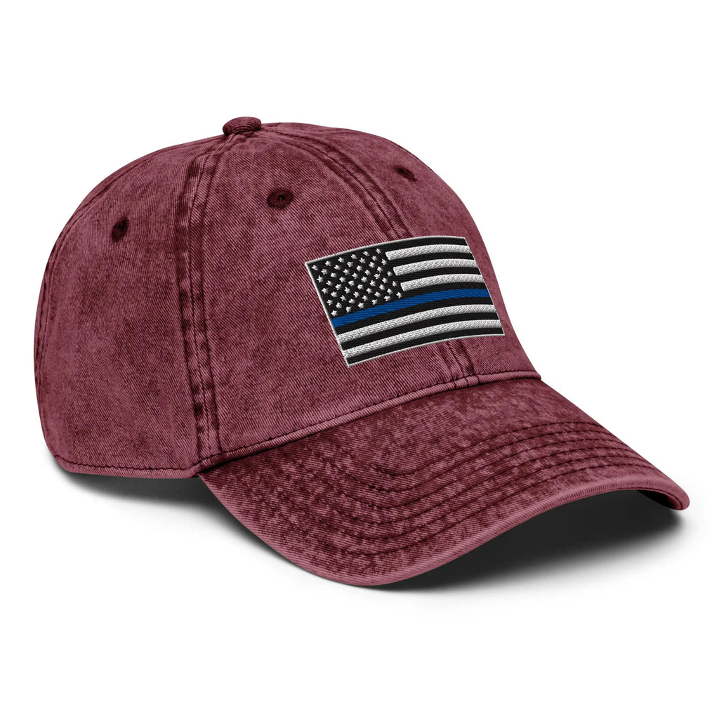 Hats  Vintage Otto Ball Cap with Back the Blue USA Flag Embroidered Infidel Collective
