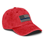 Hats  Vintage Otto Ball Cap with Back the Blue USA Flag Embroidered Infidel Collective
