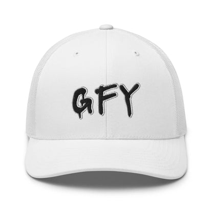 Hats White Snapback Custom Trucker Hat Inappropriate NSFW GFY Cap for Men & Women Infidel Collective