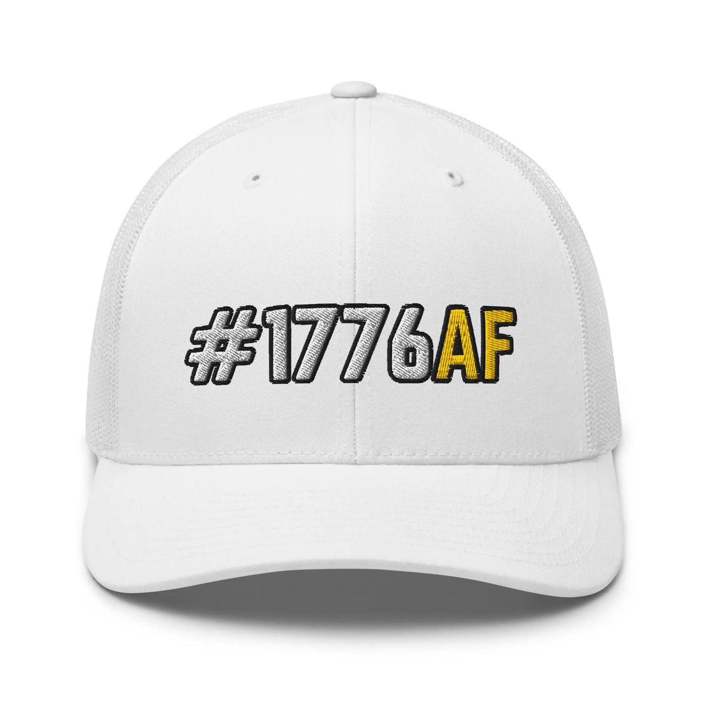 Hats White Snapback Custom Trucker Hat #1776AF Patriotic Cap for Men & Women Infidel Collective