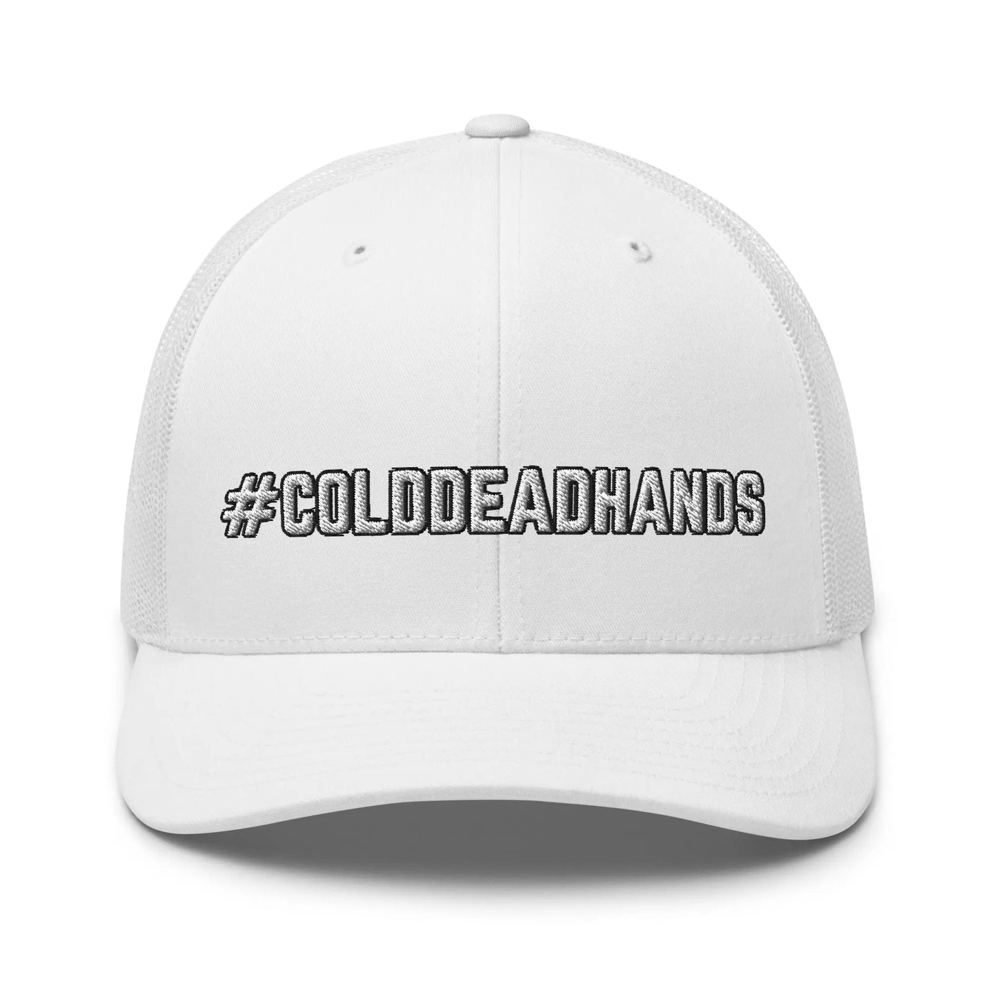 Hats White Snapback Custom Trucker Hat #COLDDEADHANDS 2A Cap for Men & Women Infidel Collective
