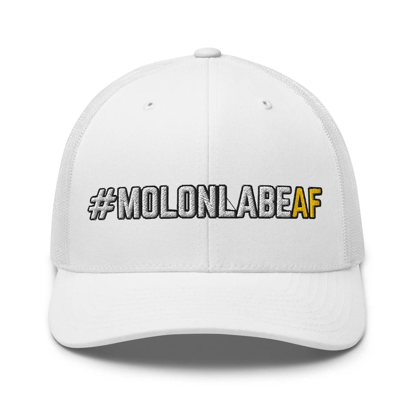 Hats White Snapback Custom Trucker Hats Badass #MOLONLABEAF 2A Cap for Men & Women Infidel Collective