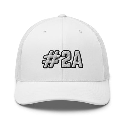 Hats White Snapback Custom Trucker Hats Best #2A 2nd Amendment Cap for Men & Women Infidel Collective