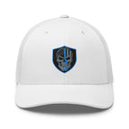 Hats White Snapback Custom Trucker Hats Blue Line Skull Cool Patriotic Cap Infidel Collective