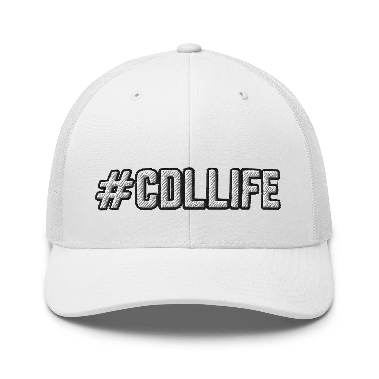 Hats White Snapback Custom Trucker Hats Cool CDL #CDLLIFE Cap for Men & Women Truckers Infidel Collective