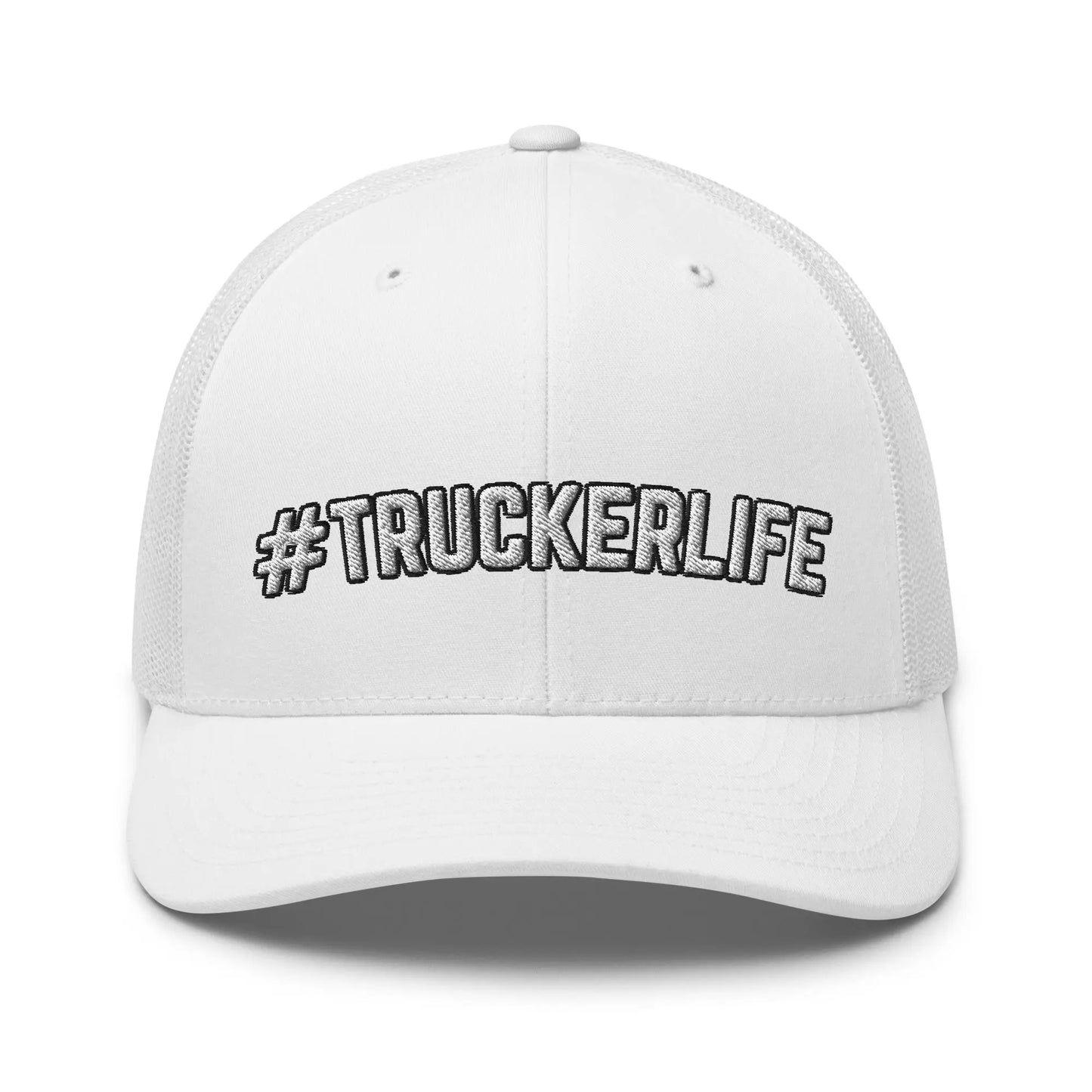 Hats White Snapback Custom Trucker Hats Cool #TRUCKERLIFE CDL Cap for Men & Women Infidel Collective
