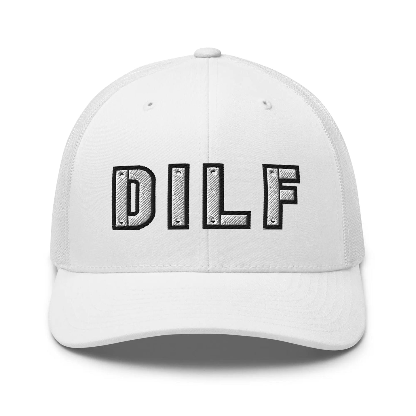 Hats White Snapback Custom Trucker Hats DILF Cap – NSFW Patriotic for Men & Women Infidel Collective