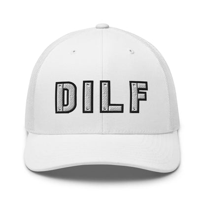 Hats White Snapback Custom Trucker Hats DILF Cap – NSFW Patriotic for Men & Women Infidel Collective
