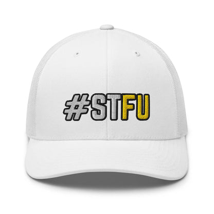 Hats White Snapback Custom Trucker Hats Funny STFU NSFW Cap for Men & Women Infidel Collective