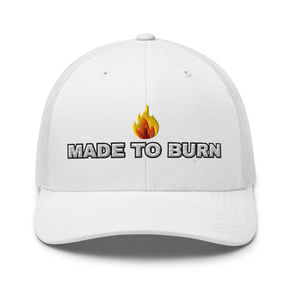 Hats White Snapback Custom Trucker Hats MADE TO BURN Badass Cap for Men & Women Infidel Collective