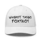 Hats White Snapback Custom Trucker Hats NSFW Whiskey Tango Foxtrot Cap for Men & Women Infidel Collective
