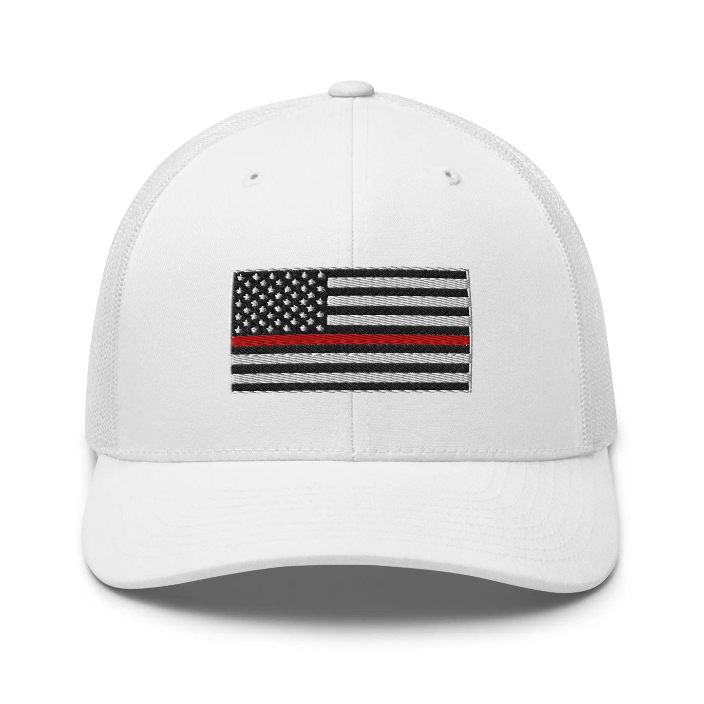 Hats White Snapback Custom Trucker Hats Thin Red Line Flag for Men & Women Patriotic Cap Infidel Collective