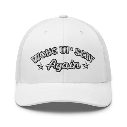 Hats White Snapback Custom Trucker Hats Woke Up Sexy Cap for Women Who Own It Infidel Collective