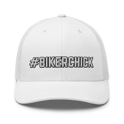 Hats White Snapback Custom Trucker Hats #BIKERCHICK Cap for Sexy Women Who Own It Infidel Collective