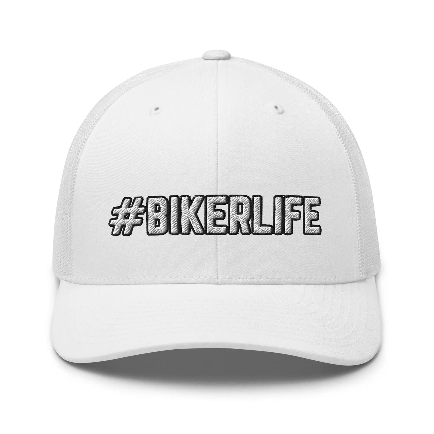 Hats White Snapback Custom Trucker Hats #BIKERLIFE Cap for Men & Women – Ride Loud Infidel Collective