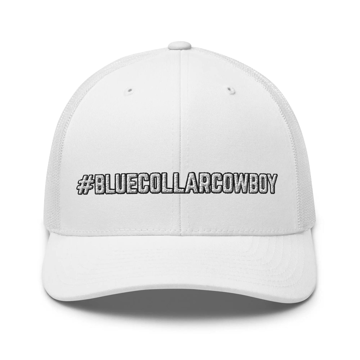 Hats White Snapback Custom Trucker Hats #BLUECOLLARCOWBOY Cool Western Cap Infidel Collective