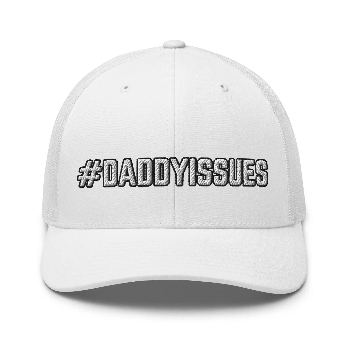 Hats White Snapback Custom Trucker Hats #DADDYISSUES Funny Cap for Men & Women Infidel Collective
