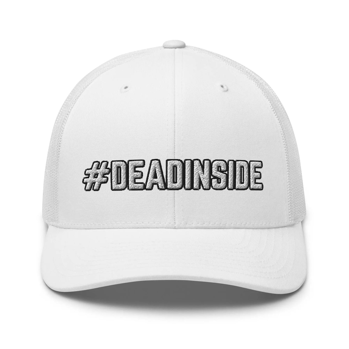 Hats White Snapback Custom Trucker Hats #DEADINSIDE Emo Cap for the Emotionally Unavailable Infidel Collective