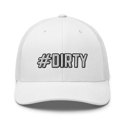 Hats White Snapback Custom Trucker Hats #DIRTY Funny Cap for Men & Women Infidel Collective