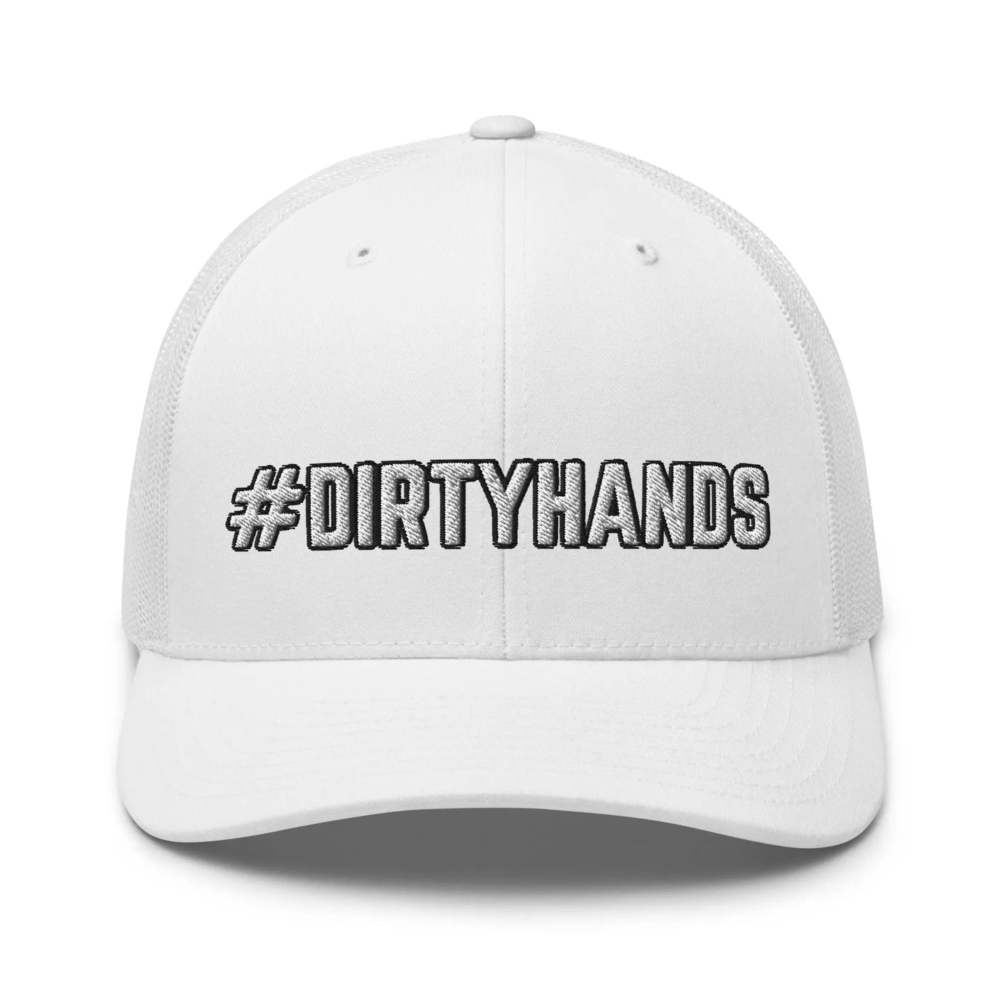 Hats White Snapback Custom Trucker Hats #DIRTYHANDS Blue Collar CDL Cap for Men & Women Infidel Collective