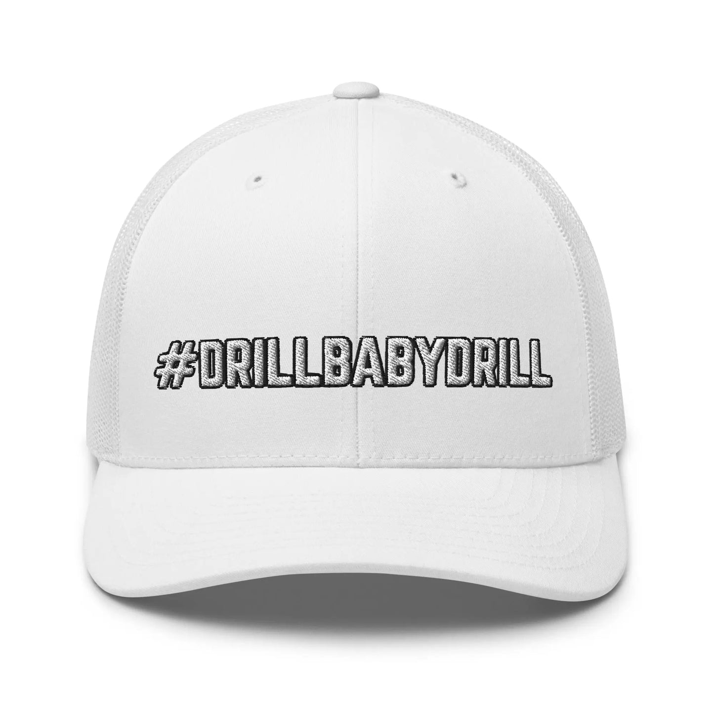 Hats White Snapback Custom Trucker Hats #DRILLBABYDRILL Funny Cap for Men & Women Infidel Collective
