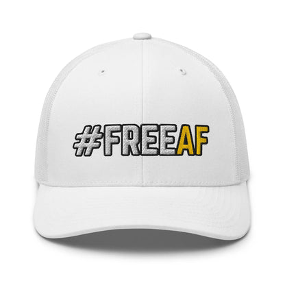 Hats White Snapback Custom Trucker Hats #FREEAF Cool Patriotic Cap for Men & Women Infidel Collective